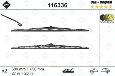 VALEO 116336 Sılecek Supurgesı Galaxy 94>00 Alhambra Sharan 96>10 Olcu: 680 / 650mm 1124510 1272004 1272005 1272032 1272046 1272047 1272092 1272102 13295280 13348852