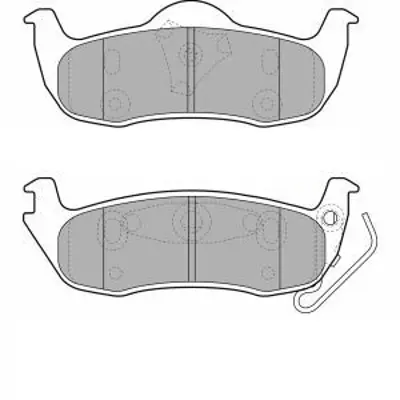 VALEO 670920 Arka Fren Balatası Jeep Grand Cherokee Iıı Commander 105080871AB 108080871AB 2425801 2AMV4871AA 4406075025 440607S025 44060ZC025 44060ZC026 5080868AA 5080868AB