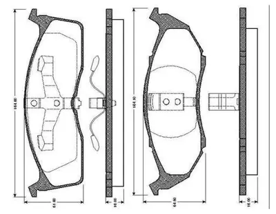 VALEO 670773 On Fren Balatası Chrysler Neon Grand Voyager Iıı 101889S 1030601 1064230 1075558 1075565 1079919 1101462 1101464 1107697 1107698