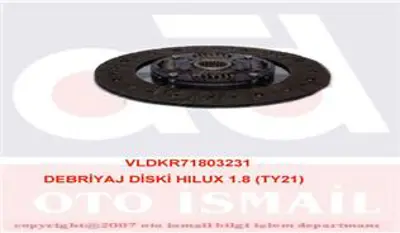 VALEO 803231 Debrıyaj Dıskı Toyota Hılux 1,8 82 89; 2,0 3y (Yy101) 95>; 2,2 80 85; 2,4 89> (Ty 21) 14950115 14950174 14950198 14950208 2210085F00 2240065J20 3121005016 3121005016S1 3121005021 3121005024