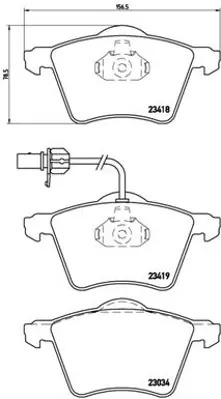 VALEO 670801 Dısk Fren Balatası (Ön) Volkswagen Sharan 1.8/2.0/1.9d/2.0d 09/95-03/10 Volkswagen Sharan Van 2.0/1. 1001093 1001095 1027703 1030601 1031843 1045994 1064230 1075558 1075565 1079919