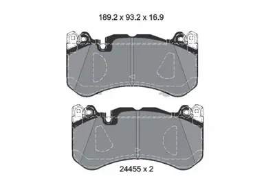 VALEO 671084 Dısk Fren Balatası (Ön) Mercedes Amg Gt 43 3.0 09/18> Mercedes Amg Gt 53 3.0 09/18> Mercedes Amg Gt 0004203102 0004209100