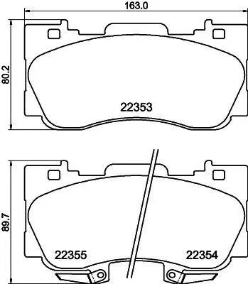 VALEO 671126 Ön Dısk Fren Balatası  Ford Mustang 2.3/5.0 12/14> 2043806 2044140 2044152 2210901 2290829 5278344 5279936 5285962 5291378 5315762