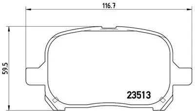 VALEO 671585 Dısk Fren Balatası (Ön) Toyota Prevıa 2.4/2.0d 02/00-12/05 0446528410 0446528460