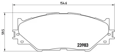 VALEO 671793 On Fren Balatası Lexus Is200d Is250 Is300 0446553040 0446553020