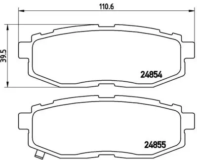 VALEO 671841 Dısk Fren Balatası (Arka) Subaru B9 Trıbeca 3.0 01/06 - 12/10 Subaru Brz 2.0 06/12> Subaru Legacy 2. 1501221541 26291AC041 26292AE020 26292AE021 26292AE120 26292AE130 26296030 26296060 26296061 26296062