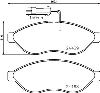 VALEO 671891 On Fren Balatası Ducato Iıı Boxer Iıı Jumper Iıı 2.2hdı 2.2hdı 3.0hdı 16q / 20q 06> Karsan Jest 12> 1300501080 1341044080 1411457380 1605982 1606400980 1607872080 1607872180 1607878380 1607878580 1607878780