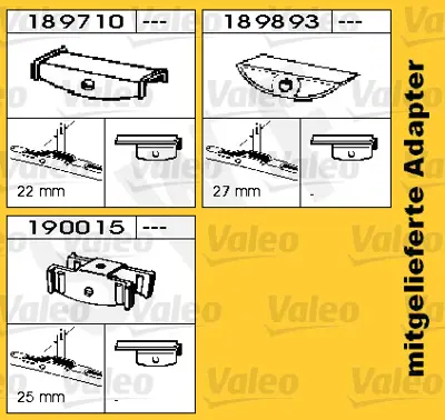 VALEO 132000 Sılecek Supurgesı (X1) / (1000mm) Ren R312 Kaasbohrer Sg215sl / Sg 219 1195399 1267345 1432047 1501143 1501144 150705006 150705102 1517873 18201345 3093019