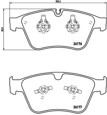 VALEO 671615 Dısk Fren Balatası (Ön) Mercedes Ml63 Amg 12.05 - Mercedes R63 Amg 02.06 1644200920 1644201320 1644202320 1644202520 A1644200920 A1644201320 A1644202320 A1644202520