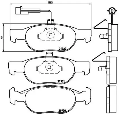 VALEO 671308 Dısk Fren Balatası (Ön) Alfa Romeo 145 1.8/2.0 10/95-01/01 Alfa Romeo 146 2.0 10/95-01/01 Alfa Romeo 13329562 13411116 1451626 1487416 1540639 1540740 1540859 1541678 1541680 1541803