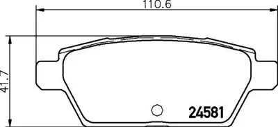 VALEO 671780 Dısk Fren Balatası (Arka) Mazda 6 2.3 03/05 - 02/08 Mazda 6 Estate/Wagon 06/02 - 01/08 1012799240 1233679 1279924 12799240 1324300 13322091 1360254 1360304 1360306 1459016