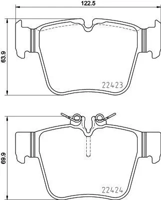 VALEO 671821 Dısk Fren Balatası (Arka) Mercedes C43 Amg 3.0 04/16> Mercedes C450 Amg 3.0 04/15> Mercedes Glc220 2 0004205900 0004208300