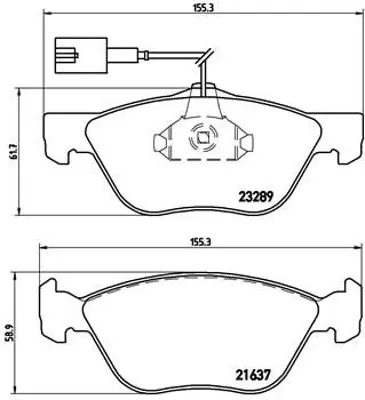 VALEO 670308 Dısk Fren Balatası (Ön) Alfa Romeo 145 1.8/2.0 03/98-01/01 Alfa Romeo 146 1.8/2.0 03/96-10/01 Alfa R 13329562 13411116 1541803 1541806 1605100 1605157 1605175 1605181 1605267 1605268