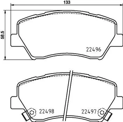 VALEO 670631 Dısk Fren Balatası (Ön) Renault Fluence 1.6 01/12> 410603046R 410603285R 410608736R