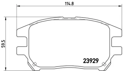 VALEO 671230 Dısk Fren Balatası (Ön) Lexus Rx300 3.0 01/98 - 02/03 0446548040 0446548050