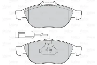 VALEO 670880 Dısk Fren Balatası (Ön) Alfa Romeo 156 1.9d 02/97-09/05 46445006 51990127 51996238 52015291 569086 6001073148 6001073154 60569163 60571548 60578093