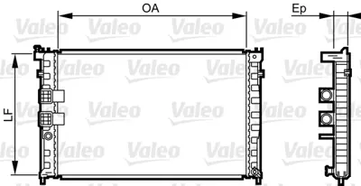 VALEO 734411 Radyator Peugeot 406 Coupe 1330000000000 133025 133046 133049 133060 1330601331FK 133064 1330E9 1330H9 1330J0