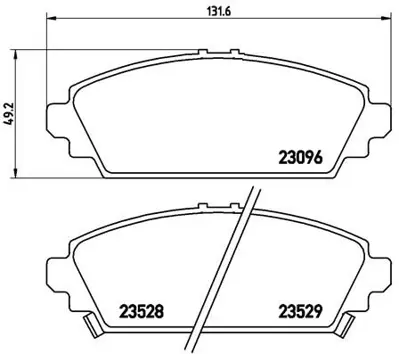 VALEO 670435 On Fren Balatası Accord 98>02 1605785 1U0H3328Z 1U0J3328Z 1U0L3328Z 1U1E3328Z 1Y1N3328Z 2309601 29A5058101 29A9058101 2CA2058101