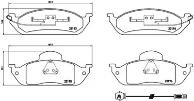 VALEO 670442 Dısk Fren Balatası (Ön) Mercedes Ml230 2.3 04/98-08/00 Mercedes Ml270 2.7d 06/99-07/05 Mercedes Ml32 1634200020 1634200120 1634200120S1 1634200320 1634200420 1634200420S1 1634200520 1634200520S1 1634201220 163420122041