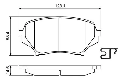 VALEO 670745 On Fren Balatası Mazda Mx 5 Iıı 05-> 101680249 4739058 513088 AY040MA030 N0Y73328Z N0Y7338Z N0Y93323Z N0Y9333Z N1Y23328Z N77Y3328ZB