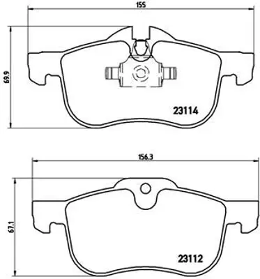 VALEO 670632 Dısk Fren Balatası (Ön) Mg Zt 1.8/2.5/2.0d 04/02-10/06 Mg Zt-T 1.8/2.5/2.0d 04/02-10/05 Rover 75 1.8 10002710 10002711 10002727 10008675 10086234 101750049 1030601 1064230 1075558 1075565