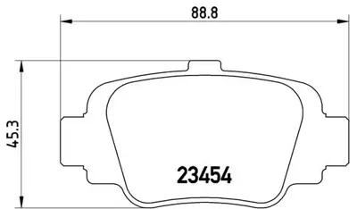 VALEO 670642 Arka Fren Balatası Mıcra Iı K11 92-00 103145 432065F001 4320699B25 4320699B85 4406099B25 4406099B85