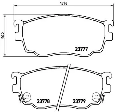 VALEO 670647 Dısk Fren Balatası (Ön) Mazda 6 1.8/2.0 06.02 - Mazda 6 2.0d 08.02 - Mazda 6 Sport 1.8 Mzr 08.07 - 1022079 1073731 1073732 1074971 1074972 1079347 1079348 1088934 1088938 1089400