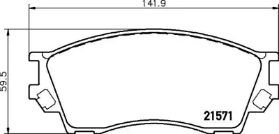 VALEO 671253 Dısk Fren Balatası (Ön) Mazda 800 2.0/2.5 09/93 - 12/02 Mazda Millenia 2.5 01/99 - 02/02 Mazda Xedos 1L2Z2001CA 1U1C3328Z 1U1K3328Z 1U2Z2V001TA 2L542001A 2L542001AA 2L5Z2001AA 3352413 3506029 3787544