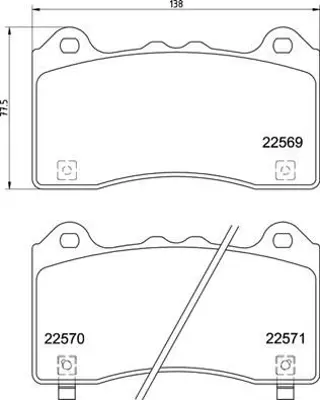 VALEO 671085 Dısk Fren Balatası (Ön) Ford Focus Rs 2.3 07/15> 1775091 1937442 2003984 2005900 2039733 2076355 2101703 2253406 2256901 2271968