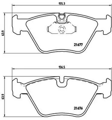 VALEO 670409 Fren Balatası On Bmw E39 95>03 101110819 1153910 1157570 1157813 1158265 1159259 1159279 1160450 1160459 1162315