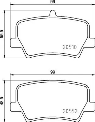 VALEO 670683 Arka Fren Balatası Volvo Xc40 17 > 2051001 2209149 2210416 2H6698151 2H6698151A 31471407 31471408 31471409 31471410 31471471