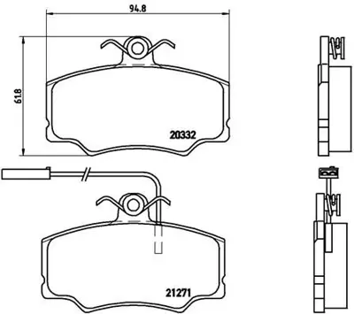 VALEO 671005 Dısk Fren Balatası (Ön) Alfa Romeo 33 1.2/1.4/1.5/1.7 01/90-09/94 1684200520 198942 34200720 44201420 5000807620 6014217720 60765006 60765017 60765018 60776098