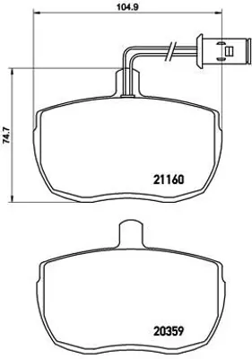 VALEO 671129 Dısk Fren Balatası (Ön) Alfa Romeo Ar8 2.4d/2.5d 03/86-12/89 Ford Transıt 130 2.0/2.5d 09/85-09/92 F 1502946 1506551 1571569 1571570 1571571 1571572 1642643 1902494 1906038 1906111