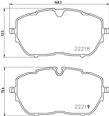 VALEO 671472 On Fren Balatası P308 Iı 14> Cap: (330×30) 1612373080 1647859680 1647877180 22218 2221801 22219 410604682R 410605536R 41060EA025 41060EB326