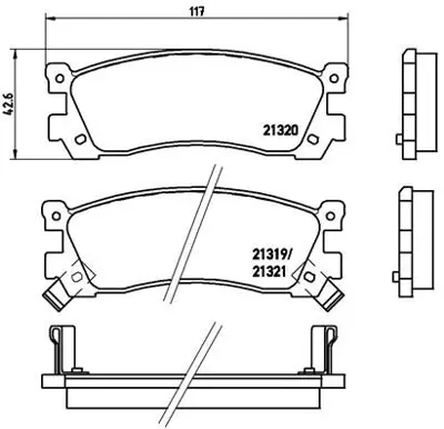 VALEO 671516 Dısk Fren Balatası (Arka) Mazda 800 2.0/2.5 09/93 - 12/02 Mazda 929 2.0/2.5/3.0 12/90 - 04/94 Mazda 1U092648Z 1U0A2648Z 1U0E2648Z 1U0L2648Z 1U0M2648Z 3395842 3868298 3898005 3975890 3983657