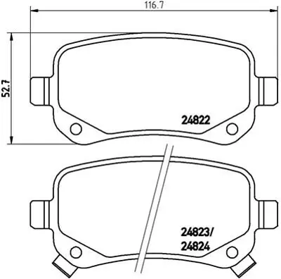 VALEO 671523 Arka Fren Balatası Chrysler Grand Voyager V Dodge Caravan Journey 13237752 13237765 13237766 13237767 13237768 13300867 13301207 13301234 133192294 13319293