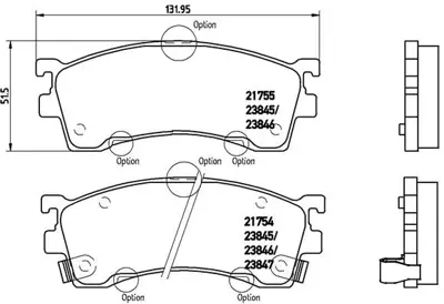 VALEO 671629 Dısk Fren Balatası (Ön) Ford Probe 2.0/2.5 10/93-03/98 Mazda 626 1.8/2.0/2.5/2.0d 08/91-04/02 Mazda 101590159 1023099 1030601 1064230 1075558 1075565 1079919 1101462 1101464 1107697