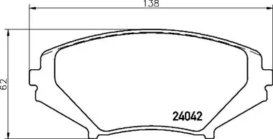 VALEO 671630 Dısk Fren Balatası (Ön) Mazda Rx8 1.3 06/03-06/12 F15733251 F16033251 F16033251A F1Y13323Z F1Y13323ZA F1Y13323ZB F1Y13323ZC F1Y13328Z F1Y13328ZA F1Y13328ZB