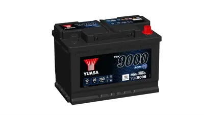 YUASA 1013774 Aku 12v 70 Ah Yuasa 9000 Agm L3(278*175*190) 