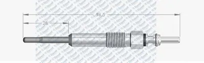 SWAPP 60193 Kızdırma Bujısı 7v A3-A4 1.9 Tdı. 2.0 Tdı Avant Ibıza V 1.4 Tdı-Leon 1.9 Tdı1p1 Fabıa-Roomster-Sup 10591602 10591603 32017514 68000913AA N10579805 N10591601 N10591602 N10591603 N10591604 N10591607