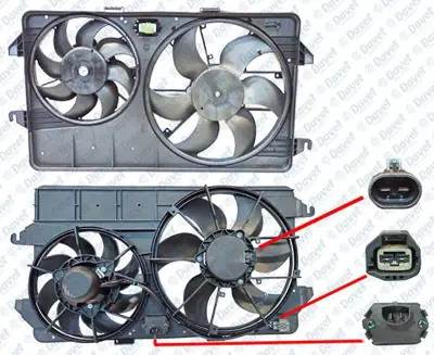 SWAPP 86322 Fan Motoru + Davlumbazlı Klimalı Ford Transıt Connect 1.8 Tdcı 02-13 Cıft Fanlı 9T168C607AA 4979472