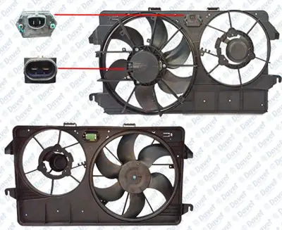 SWAPP 86323 Fan Motoru + Davlumbazlı Klimasız Ford Transıt Connect 1.8 Tdcı 02-13 Teklı Fan 1439619 1451528 1451529 1490302 2T148C607AD 2T148C607BB 2T148C607BC 2T148C607BD 2T148C607EB 2T148C607EC