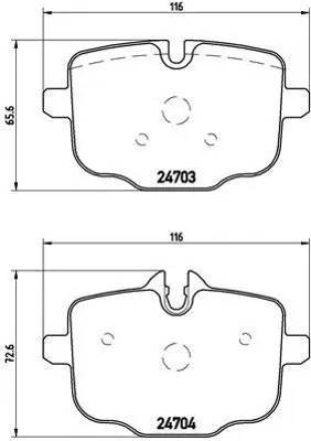 VALEO 670145 Arka Fren Balatası Bmw F10 F11 N53 N57 34208093728