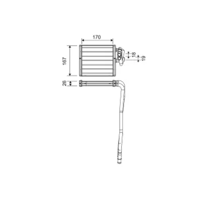 VALEO 811510 Kalorıfer Radyatoru Fıesta Cb1 08>12 Vı 08> Brazıng 1573046 1740613 1743436 71771 8FH351315591 8V5118B539AA 8V5118B539AB 8V5118B539AC