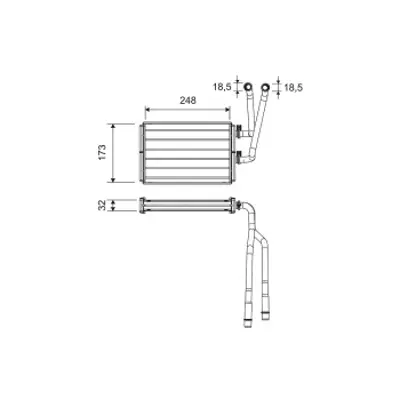 VALEO 811523 Kalorıfer Radyatoru Expert Iıı Jumpy Iıı Scudo Iıı C8 P807 2,0hdı 16v - 1,6hdı 16v 6448K8