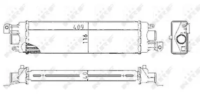 NRF 30038 Turbo Radyatoru Albea 1,3 (Al+al) - (Bılezıklı) 51718679