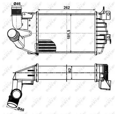 NRF 30307 Turbo Radyatoru Astra H Zafıra B Z13dth Z17dth Z19dt 93187214