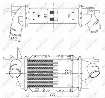 NRF 30352 Turbo Radyatoru Vectra B X20dth Y20dth Y22dtr 52479128