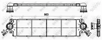 NRF 30354 Turbo Radyatoru Transporter T5 T6 1,9 - 2,5tdı Axb Axc Axd Axe Caaa Caab Caac Caad Caae 03>15 7H0145804B