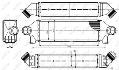 NRF 30887 Turbo Interkoll Radyatoru Transıt V184 2,4tdcı 135ps - 140ps 01>06 V347 06>07 A,Ceker YC159L440BF